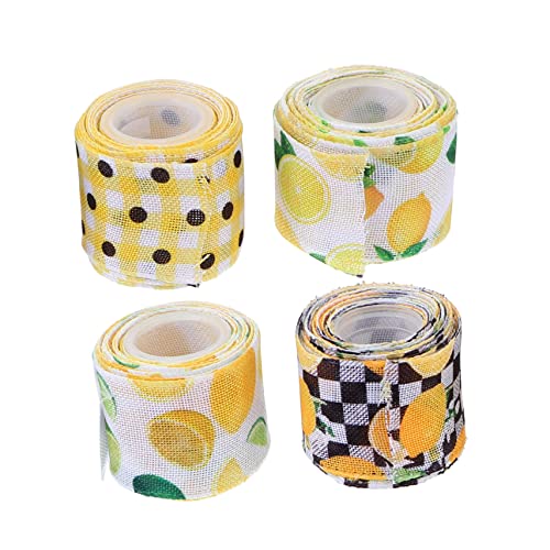 Holibanna 4 Rollen Dekoratives Polyesterband für Kleidung Yards pro für DIY Bastelprojekte und Festlichkeiten von Holibanna
