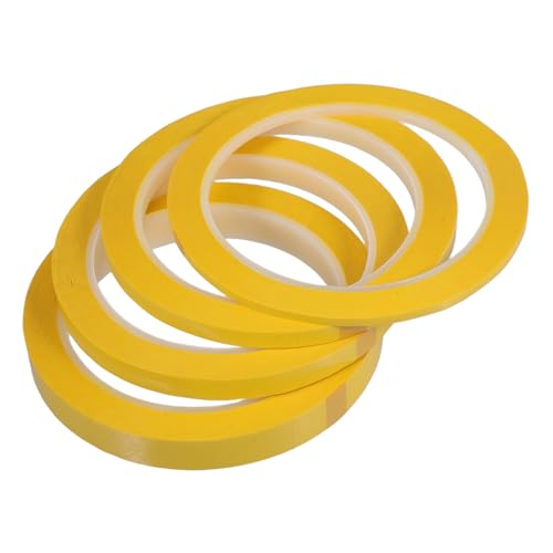Holibanna 4 Rollen Klebeband Position Isolieren Etikett Schüttgut Planke Handwerk Maske Identifikation Statisch Büro Malen Hitzebeständig Lang Sammelalbum Yellow Das Haustier von Holibanna