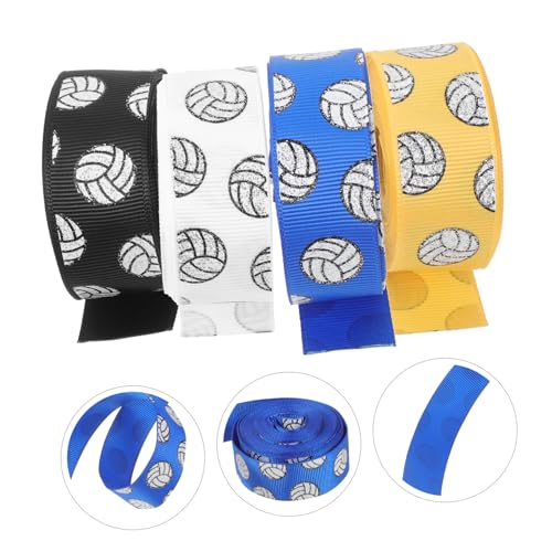 Holibanna 4 Rollen Volleyball Dekoband Polyester Geschenkband Bastelband mit Glatten Kanten Langlebig für Geschenkverpackung Party DIY Sportdekoration Holibanna 4 Rollen Volleyball Dekoband Polyester Geschenkband Bastelband mit Glatten Kanten Langlebig für Geschenkverpackung Party DIY Sportdekoration von Holibanna