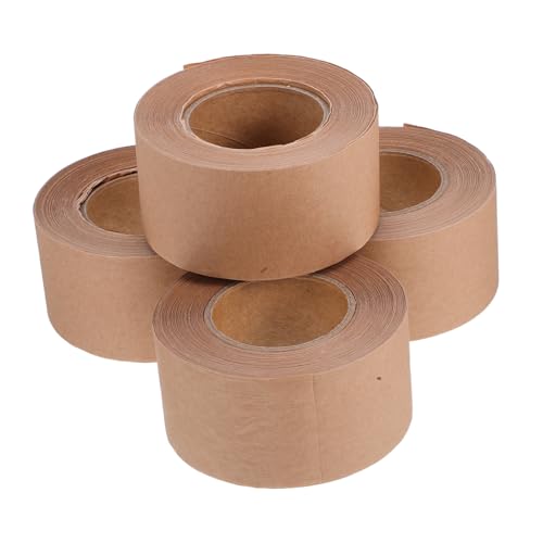 Holibanna 4 Rollen Wasseraktiviertes Verpackungsband Kraftpapier Klebeband Schreibbar Verstärkt Hohe Temperaturbeständigkeit Selbstklebend Für Kartonversand Verpackung Umzug Holibanna 4 Rollen Wasseraktiviertes Verpackungsband Kraftpapier Klebeband Schreibbar Verstärkt Hohe Temperaturbeständigkeit Selbstklebend Für Kartonversand Verpackung Umzug von Holibanna