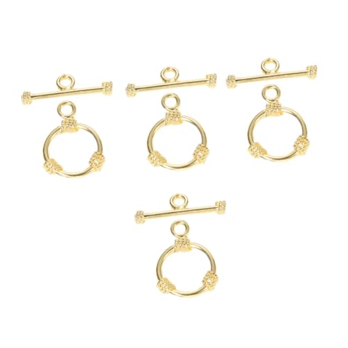 Holibanna 4 Sätze Diy Schmuckverschluss Ot Clasp für Armband und Halskette Kupfer Vergoldete Verbindungselemente für Schmuckherstellung von Holibanna