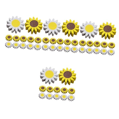 Holibanna 4 Sätze Girlande Aus Holzperlen Reiz Hochzeit Dekorationen Schmuck Holzperlen Für Armbänder Frühlingsthema Holzperlen Perlen in Blütenform Zufällige Farbe 30 Stück * 4 von Holibanna
