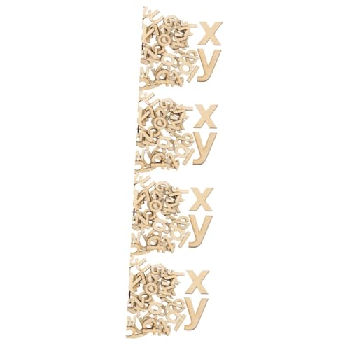 Holibanna 4 Sätze unvollendete Buchstabenausschnitte Alphabetschablonen untere hoch Brief wandverkleidung wand polsterung griechische Buchstaben aus Holz leeres Buchstabenschild für die Wand von Holibanna