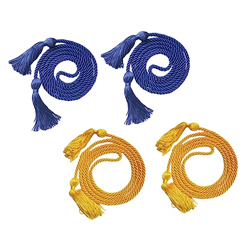 Holibanna 4 Stück Bachelor -kleidung Quaste Party Abschlussquasten Für Akademische Grade Abschlusskappen Masse Abschlusskappendekorationen Grad Hüte Blau Blue Polyester von Holibanna