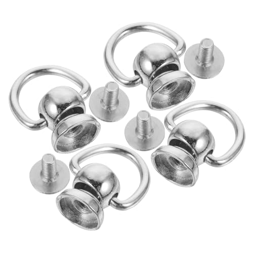 Holibanna 4 Stück D-Ring aus Metall Geldbeutelketten Drehverschluss für Zubehör goldener D-Ring Fall Nietbolzen Nietbolzenschraube Kopfknopf Ledernieten Zinklegierung Silver Holibanna 4 Stück D-Ring aus Metall Geldbeutelketten Drehverschluss für Zubehör goldener D-Ring Fall Nietbolzen Nietbolzenschraube Kopfknopf Ledernieten Zinklegierung Silver von Holibanna