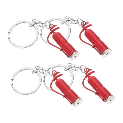 Holibanna 4 Stück Feuerlöscher Charms Schlüsselanhänger Ornament Schlüsselanhänger Tasche Geldbörse Anhänger Dekoration von Holibanna