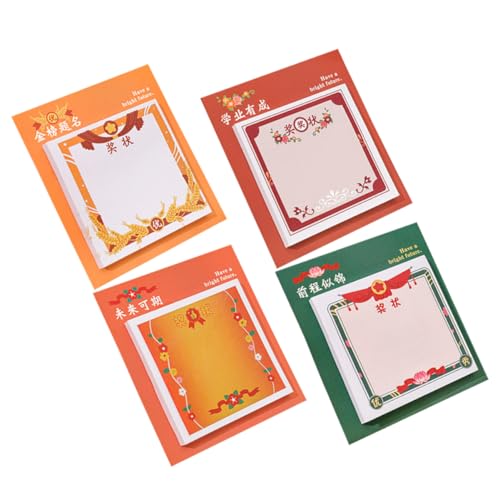 Holibanna 4 Stück Motivations Notizblöcke mit Cartoon Tiermotiven Belohnungen für Kindergarten und Schule für Lernzwecke und Anerkennung von Holibanna