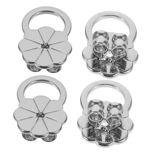 Holibanna 4 Stück Ohrstecker Verschlüsse Blütenform Flach Ohrstütze Drop Hypoallergen Ohrstecker Rückseite Schmuckzubehör Damen Herren Silber Holibanna 4 Stück Ohrstecker Verschlüsse Blütenform Flach Ohrstütze Drop Hypoallergen Ohrstecker Rückseite Schmuckzubehör Damen Herren Silber von Holibanna