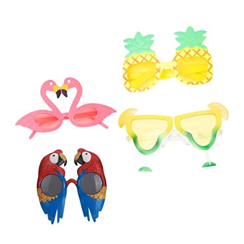 Holibanna 4 Stück Party-requisiten Geformt Tropische Partybrille Luau-party- Gläser Party Trendige Hochzeitsgeschenk Gastgeschenke Hochzeit Plastik von Holibanna