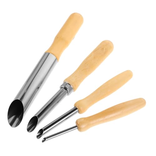 Holibanna 4 Stück Runde Locher Ton Modellierwerkzeuge Keramikwerkzeuge Keramikhersteller DIY Tonwerkzeuge Modellierstroh Lochstanzer Ton Schnitzwerkzeuge Töpfer Schnitzwerkzeuge von Holibanna