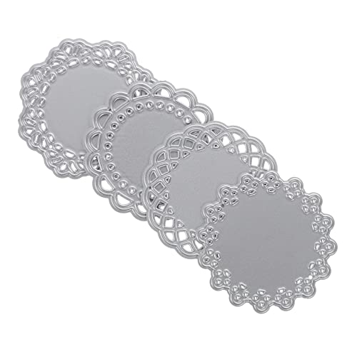 Holibanna 4 Stück Spitzenmesserschimmelpapierform Prägung Gestanzt Sterben Schablone Für Handwerk Stanzformen Für Die Kartenherstellung Schneiden Kohlenstoffstahl Silver von Holibanna