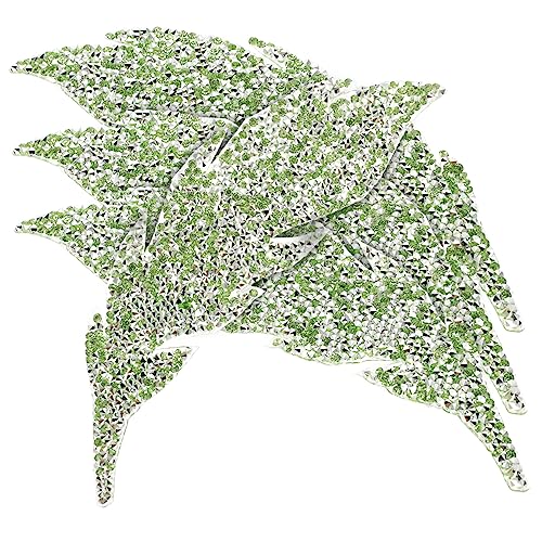 Holibanna 4 Stück Strasspatch Dekorative Kleidung Aufnäher für Jeans gestickte Aufnäher Hüte nähen Kleiderflicken selber machen Flicken für Kleidung Heißschmelzkleber Green Holibanna 4 Stück Strasspatch Dekorative Kleidung Aufnäher für Jeans gestickte Aufnäher Hüte nähen Kleiderflicken selber machen Flicken für Kleidung Heißschmelzkleber Green von Holibanna