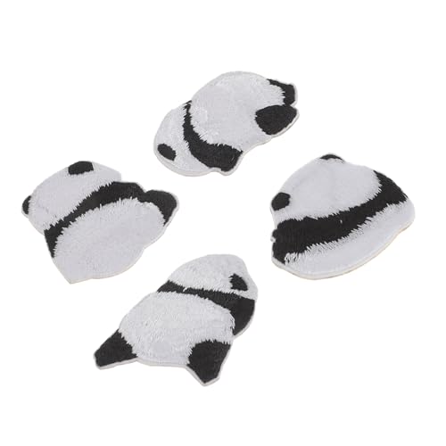 Holibanna 4 Stück Teiliges Aufbügelbare Panda Flicken Stickerei Patches für Kleidung Jeans Jacken Taschen Selbstklebend DIY Dekoration Kleidung von Holibanna