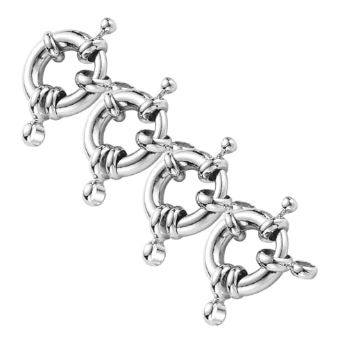 Holibanna 4 Stück Teiliges Federring-verschlüsse Durchmesser Runde Schmuckverbinder mit Loch Sichere und Vielseitige DIY Verschlüsse für Halsketten und Armbänder Langlebige Verbindungsringe Holibanna 4 Stück Teiliges Federring-verschlüsse Durchmesser Runde Schmuckverbinder mit Loch Sichere und Vielseitige DIY Verschlüsse für Halsketten und Armbänder Langlebige Verbindungsringe von Holibanna