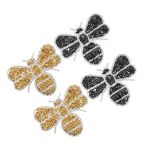 Holibanna 4 Stück Teiliges Funkelnde Bienen Patches mit Strasssteinen Robuste Bügelapplikationen für Kleidung Schuhe Taschen Einfache Anbringung Langlebig und Vielseitig Einsetzbar Holibanna 4 Stück Teiliges Funkelnde Bienen Patches mit Strasssteinen Robuste Bügelapplikationen für Kleidung Schuhe Taschen Einfache Anbringung Langlebig und Vielseitig Einsetzbar von Holibanna