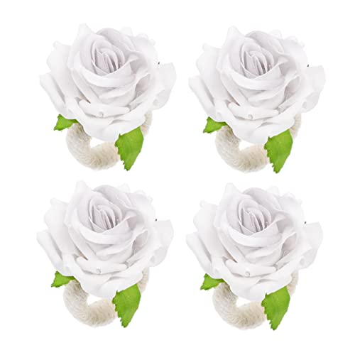 Holibanna 4 Stück Teiliges Serviettenringe mit Rosenmotiv Handgefertigte Tischdekoration aus Geflochtenem Juteseil Weiße Dekorative Napkin Buckles für Hochzeit Valentinstag Tea Party Holibanna 4 Stück Teiliges Serviettenringe mit Rosenmotiv Handgefertigte Tischdekoration aus Geflochtenem Juteseil Weiße Dekorative Napkin Buckles für Hochzeit Valentinstag Tea Party von Holibanna