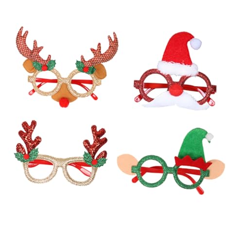 Holibanna 4 Stück Weihnachtsbrillen mit Rentiergeweih Design Lustige Partybrillen für Festliche Dekoration Xmas Eyewear für Fotoshootings und Weihnachtsfeiern Leicht Tragbar Zufällige Farbe Holibanna 4 Stück Weihnachtsbrillen mit Rentiergeweih Design Lustige Partybrillen für Festliche Dekoration Xmas Eyewear für Fotoshootings und Weihnachtsfeiern Leicht Tragbar Zufällige Farbe von Holibanna