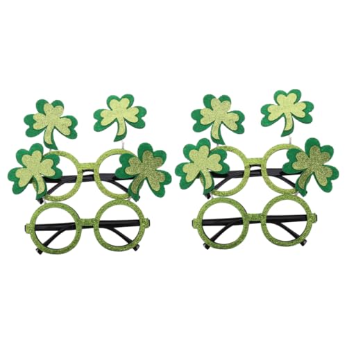 Holibanna 4 Stück irische Festivalbrille St. Patricks Day neuartige Brillen lustige Brillen der irischen Party Kostüm-Requisiten Partybrille bilden schmücken Zwiebelpulver Gläser Plastik von Holibanna