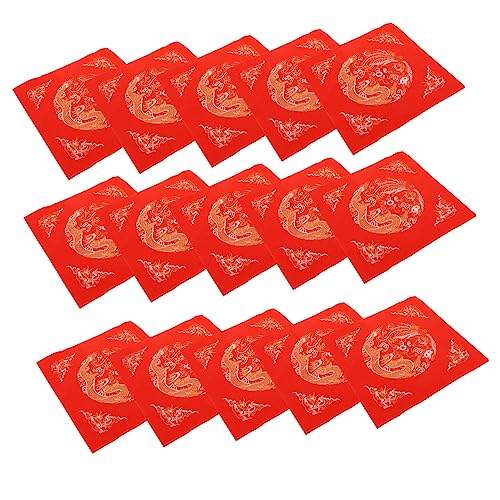 Holibanna 40 Stück Blanko Fu Xuan Papier Rotes Quadratisches Kalligraphiepapier Vielseitig für Chinesische Neujahrsdekoration Handbeschriftbar Leicht und Tragbar für Frühlingsfest Holibanna 40 Stück Blanko Fu Xuan Papier Rotes Quadratisches Kalligraphiepapier Vielseitig für Chinesische Neujahrsdekoration Handbeschriftbar Leicht und Tragbar für Frühlingsfest von Holibanna