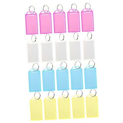 Holibanna 40 Stück Bunte Schlüsselanhänger Etiketten Teilig Praktische Beschriftungstags für Schlüssel Gepäck Haustiere und Kompakte Namensschilder Weiß Blau und Gelb Holibanna 40 Stück Bunte Schlüsselanhänger Etiketten Teilig Praktische Beschriftungstags für Schlüssel Gepäck Haustiere und Kompakte Namensschilder Weiß Blau und Gelb von Holibanna