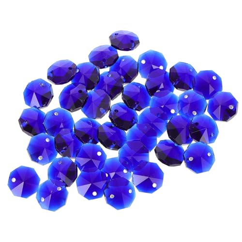 Holibanna 40 Stück Doppellochige Glas zum Auffädeln für Schmuckherstellung Armbänder Basteln Dekoration von Holibanna
