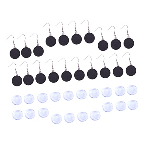 Holibanna 40 Stück Teiliges Ohrring Zubehör Holz Ohrhaken Trays und Runde Cabochon Basen Schwarz für DIY Schmuckherstellung und Basteln Holibanna 40 Stück Teiliges Ohrring Zubehör Holz Ohrhaken Trays und Runde Cabochon Basen Schwarz für DIY Schmuckherstellung und Basteln von Holibanna