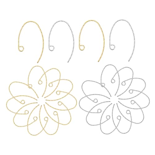 Holibanna 40 Stück Teiliges Ohrringhaken Kupfer Langlebig und Farbbeständig Einfache Metall Ohrhaken für DIY Ohrschmuck Vielseitig Einsetzbar für Damen Ohrringe für Schmuckherstellung und von Holibanna