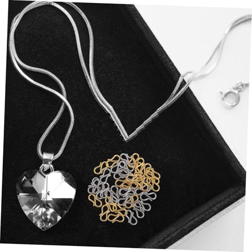 Holibanna 40 Stück Teiliges S Haken Verschlüsse Rostfreiem Stahl Langlebige Schmuckverbinder für DIY Halsketten und Armbänder Vielseitige Kettenverlängerung und Reparatur Zubehör Gold und Holibanna 40 Stück Teiliges S Haken Verschlüsse Rostfreiem Stahl Langlebige Schmuckverbinder für DIY Halsketten und Armbänder Vielseitige Kettenverlängerung und Reparatur Zubehör Gold und von Holibanna