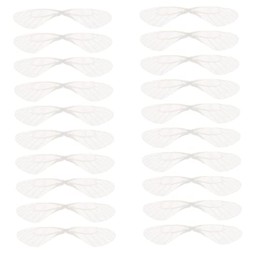 Holibanna 40 Stück Teiliges Weiße Libellenflügel Anhänger Organza für DIY Ohrringe Bastelzubehör Leicht Langlebig Realistisch Geformt für Schmuckherstellung Holibanna 40 Stück Teiliges Weiße Libellenflügel Anhänger Organza für DIY Ohrringe Bastelzubehör Leicht Langlebig Realistisch Geformt für Schmuckherstellung von Holibanna