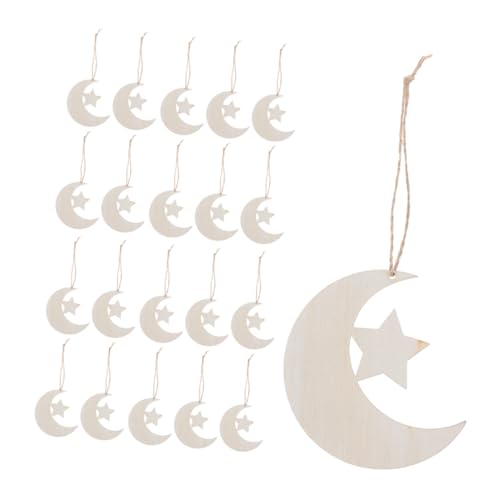 Holibanna 40 Stück Teiliges aus Unlackierten Holz Mond und Stern Ausschnitten Blanko Holzformen für Diy Bastelprojekte Shower Dekorationen und Kinderzimmer Kunstprojekte Holibanna 40 Stück Teiliges aus Unlackierten Holz Mond und Stern Ausschnitten Blanko Holzformen für Diy Bastelprojekte Shower Dekorationen und Kinderzimmer Kunstprojekte von Holibanna