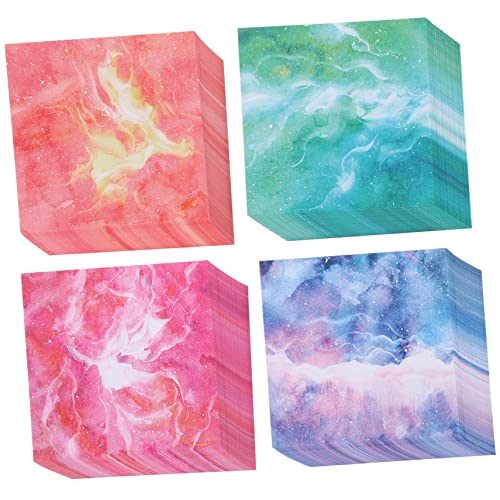 Holibanna 400 Blatt Origami-sternenhimmel Quadratisches Faltpapier Farbig Quadratisches Papier Falten Quadratisches Origami-papier Handwerk Pergament Diy Bastelpapier Kind von Holibanna