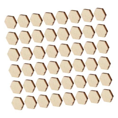 Holibanna 400 Stück Sechseckige Holzspäne Etiketten Holzscheiben Zum Basteln Holzausschnitte Unlackierte Holzanhänger Unlackierte Holzausschnitte Holzornamente Zum Basteln von Holibanna