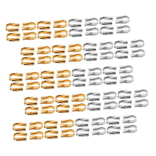 Holibanna 400 Stück U Förmige Drahtschutzschlaufen in Gold und Silber Robuste Metall Schmuck Endverschlüsse für Halsketten Armbänder und Ohrringe für DIY Schmuckherstellung und Holibanna 400 Stück U Förmige Drahtschutzschlaufen in Gold und Silber Robuste Metall Schmuck Endverschlüsse für Halsketten Armbänder und Ohrringe für DIY Schmuckherstellung und von Holibanna