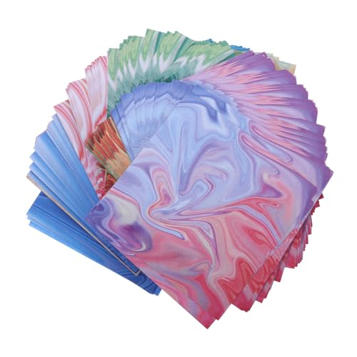 Holibanna 400Blätter Origami Papier Quadratische Bastelpapier Regenbogenfarben für Projekte und Erwachsene Faltpapier für DIY und Handwerkskunst von Holibanna