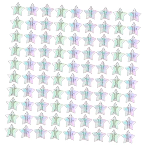 Holibanna 400Stücke Acryl Sternperlen DIY Schmuck Spacer Perlen Für Armbänder Und Ohrringe Umweltfreundliches Material Bastelperlen Für Handarbeiten von Holibanna