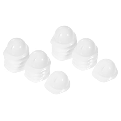 Holibanna 40Stücke Mini Bauhut Puppen Schutzhelm Aus Baupartyzubehör Mini Sicherheitshut Puppenaccessoires Für Kreative Bastelprojekte von Holibanna
