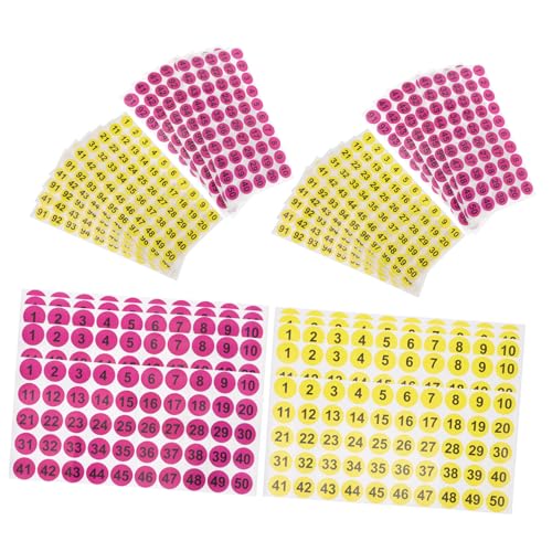Holibanna 42 Blatt Selbstklebende Runde Zahlenetiketten Bunte Nummernaufkleber Zahlenaufkleber Für Hausnummern Büro Schule DIY Markierung Und Organisation Holibanna 42 Blatt Selbstklebende Runde Zahlenetiketten Bunte Nummernaufkleber Zahlenaufkleber Für Hausnummern Büro Schule DIY Markierung Und Organisation von Holibanna