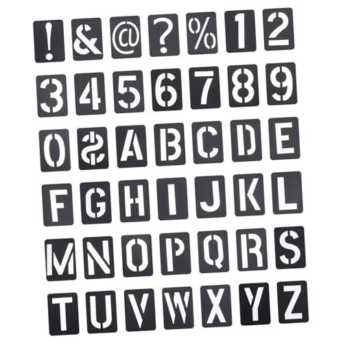 Holibanna 42 Stück Teiliges Set Sprühschablonen für Buchstaben und Zahlen Hochwertige Wiederverwendbare Schablonen für Wandkunst DIY Projekte Stoffmalerei und Kreative Bastelarbeiten Holibanna 42 Stück Teiliges Set Sprühschablonen für Buchstaben und Zahlen Hochwertige Wiederverwendbare Schablonen für Wandkunst DIY Projekte Stoffmalerei und Kreative Bastelarbeiten von Holibanna
