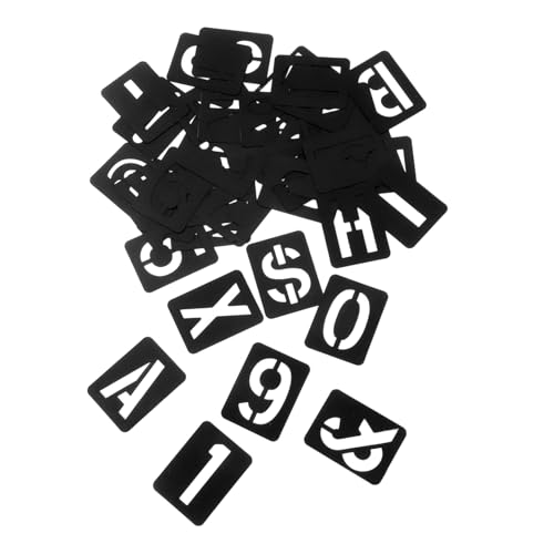 Holibanna 42 Stück große Zahl Schablonen Schwarz Schablonen Hohlbuchstaben Schablone Stencils für Zuhause Buchstabenschablonen des Alphabets Kalligrafie-Schablonenbuchstaben pp Black Holibanna 42 Stück große Zahl Schablonen Schwarz Schablonen Hohlbuchstaben Schablone Stencils für Zuhause Buchstabenschablonen des Alphabets Kalligrafie-Schablonenbuchstaben pp Black von Holibanna