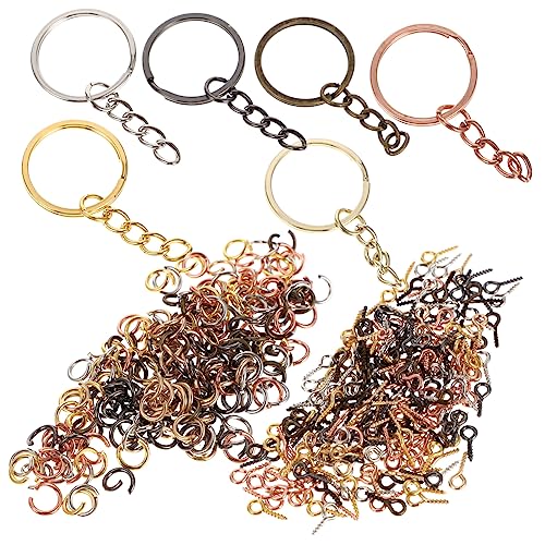 Holibanna 450 Stück Schlüsselanhänger Zubehörset DIY Schlüsselanhänger Bastelset für Schmuckherstellung und Kreative Projekte Sprungringen und Schraubaugen Langlebigem Gefertigt Holibanna 450 Stück Schlüsselanhänger Zubehörset DIY Schlüsselanhänger Bastelset für Schmuckherstellung und Kreative Projekte Sprungringen und Schraubaugen Langlebigem Gefertigt von Holibanna