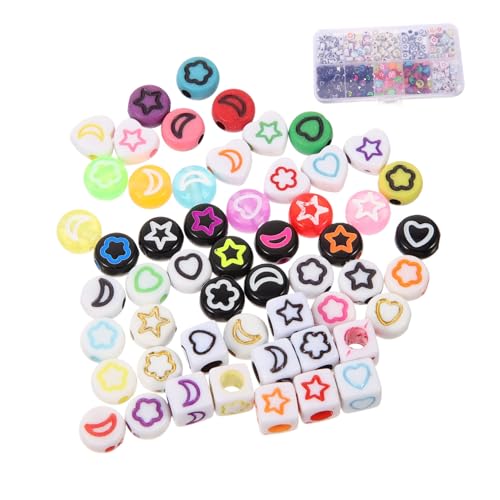 Holibanna 460 Stück Teiliges Acryl Herz Sternperlen Kleine Spacer Bastelperlen für Schmuckherstellung DIY Armbänder Halsketten Ohrringe Basteln Vielseitig und Langlebig Holibanna 460 Stück Teiliges Acryl Herz Sternperlen Kleine Spacer Bastelperlen für Schmuckherstellung DIY Armbänder Halsketten Ohrringe Basteln Vielseitig und Langlebig von Holibanna