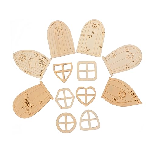 Holibanna 48 Stück Diy Holz Feenhaus Türen Unbemalte Hölzerne Gartentüren für Kreative Bastelprojekte Dekoration für Weihnachten und Feste für Kinderzimmer und Home Office Holibanna 48 Stück Diy Holz Feenhaus Türen Unbemalte Hölzerne Gartentüren für Kreative Bastelprojekte Dekoration für Weihnachten und Feste für Kinderzimmer und Home Office von Holibanna