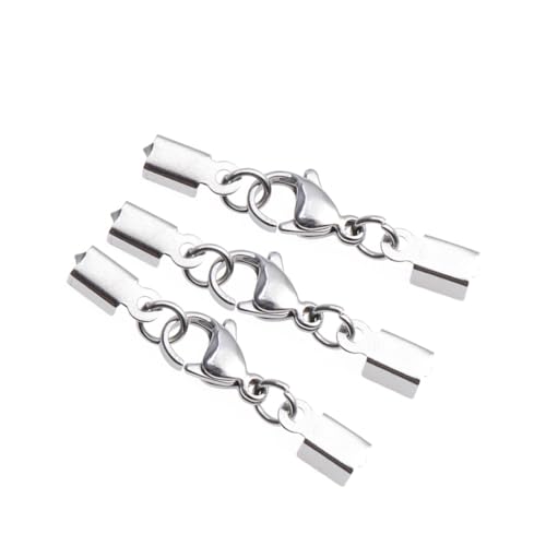 Holibanna 48 Stück Teiliges Edelstahl lobster verschluss Robusten Karabinerverschlüssen Sicherer Schmuckverschluss für Halsketten und Armbänder Einfache Handhabung für DIY Holibanna 48 Stück Teiliges Edelstahl lobster verschluss Robusten Karabinerverschlüssen Sicherer Schmuckverschluss für Halsketten und Armbänder Einfache Handhabung für DIY von Holibanna