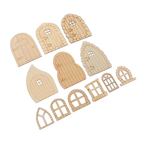 Holibanna 48 Stück Teiliges Unbemalte Holzfeenhaus Türen für Miniatur Diy Holz Türen für Bastelbedarf Robustes Material für Kreative Projekte Holibanna 48 Stück Teiliges Unbemalte Holzfeenhaus Türen für Miniatur Diy Holz Türen für Bastelbedarf Robustes Material für Kreative Projekte von Holibanna