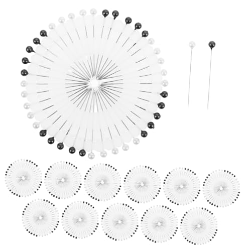 Holibanna 480 Stück Perlenkopf Stecknadeln Gerade Handgenähte Positioniernadeln in Langlebig und Scharf für Quilten Schneidern DIY Handwerk Präzises Stofffixieren und Bastelarbeiten von Holibanna