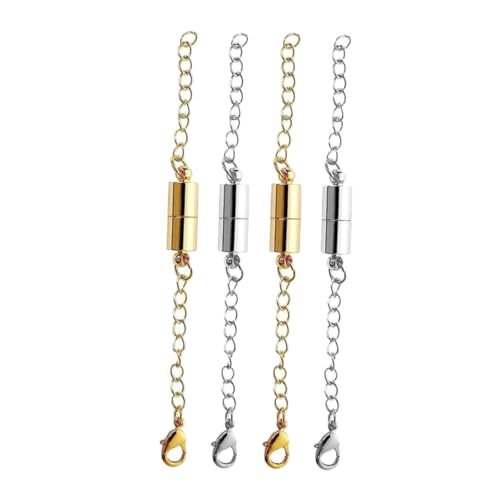 Holibanna 4Paare Magnetische Halskettenverlängerungen DIY Schmuckverlängerungen mit Karabinerverschlüssen für Halskettenbasteln für Holibanna 4Paare Magnetische Halskettenverlängerungen DIY Schmuckverlängerungen mit Karabinerverschlüssen für Halskettenbasteln für von Holibanna