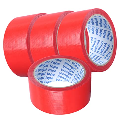 Holibanna 4Rollen Hochleistungs Klebeband Wasserfestes Einseitiges Klebeband für Reparaturen an Teppichen Rohren und Bauanwendungen Packung von Holibanna