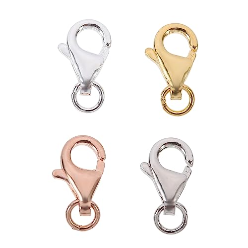 Holibanna 4Sätze Mini Hummerverschlüsse Für DIY Schmuckherstellung Roségold Geschlossene Ringe Für Armbänder Halsketten von Holibanna