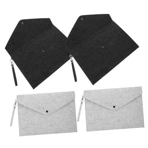 Holibanna 4Stücke Filz Dateiordner Tragbarer Filzhalter Für Dokumente Druckknopf Aktenmappe Für Büro Schule Und Zuhause Holibanna 4Stücke Filz Dateiordner Tragbarer Filzhalter Für Dokumente Druckknopf Aktenmappe Für Büro Schule Und Zuhause von Holibanna