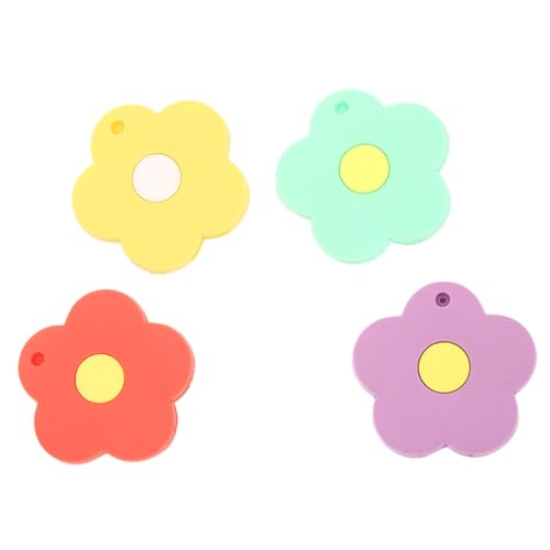 Holibanna 4Stücke Silikon Schlüsselkappen für Hausschlüssel Niedliche Blumen Schlüsselanhänger und Flexible und Langlebige Schlüsselabdeckungen für Dekoration von Holibanna